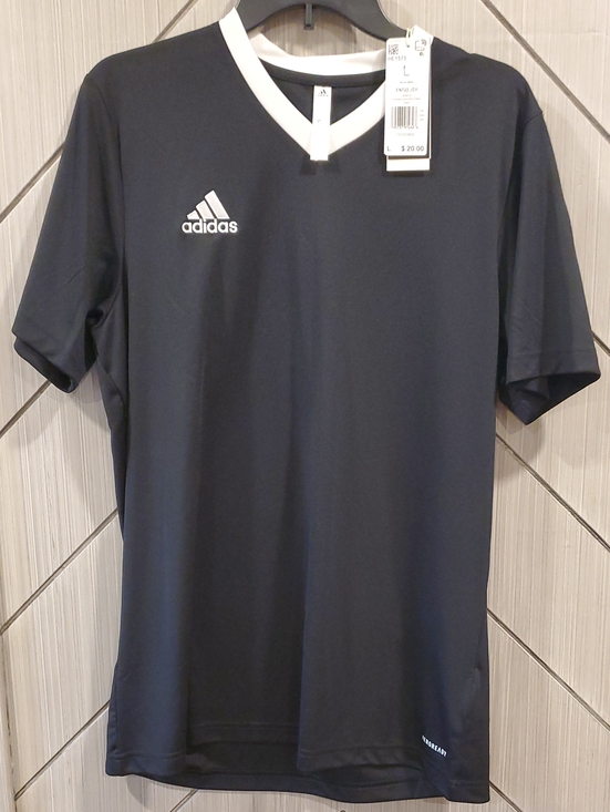 adidas Other - adidas Black Men's V-Neck Athletic Jersey with White Trim
